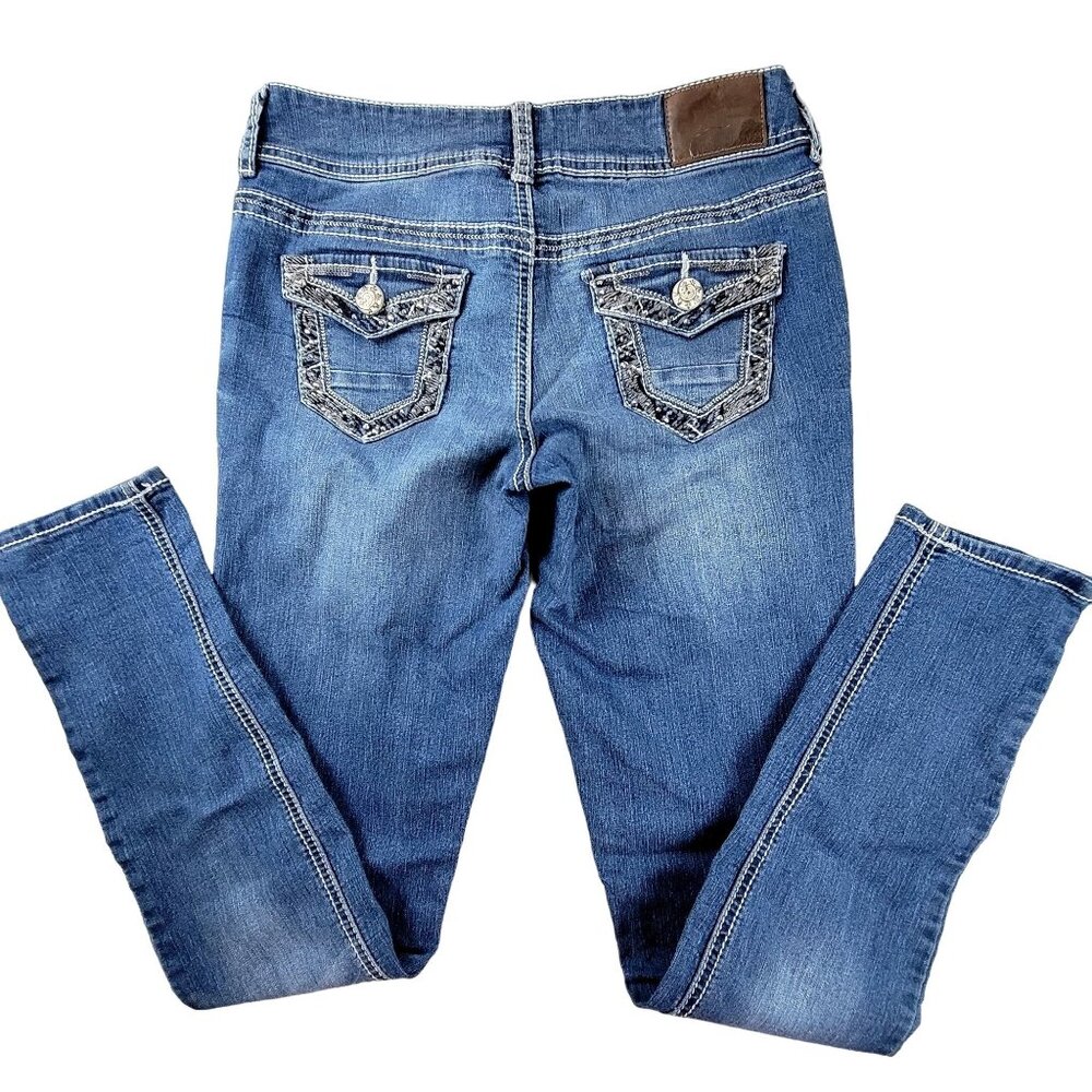 Maurices Womens Jeans Decorative Pocket Stitching size 6 Regular JH1598503